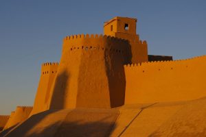 Uzbekistan city walls, Khiva. Image by D Smith