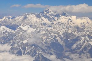 Mount Everest from Paro flight. Image by Mr & Mrs Baylis