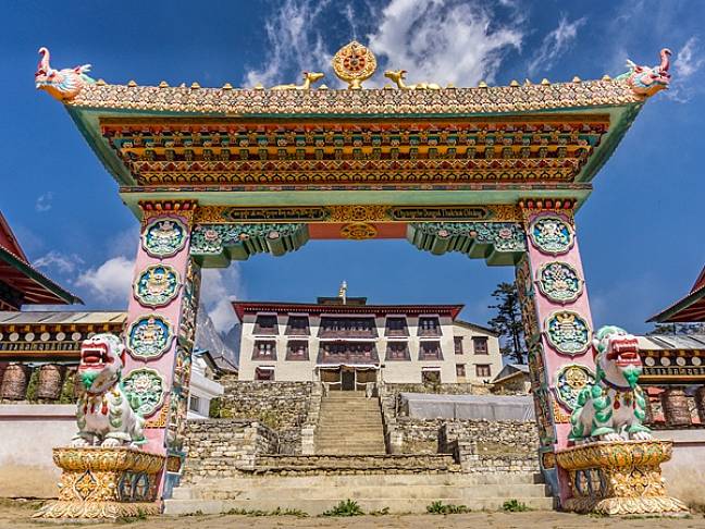 Best things to do in nepal trek everest base camp Tyangboche Monastery 600x450