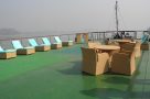 Lots of space to relax on the sundeck of the MV Mahaabu