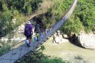 Walking over Arun River Bridge. Image by N Morgan