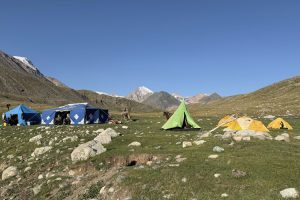 Campsite below the Kharkhiraa Pass