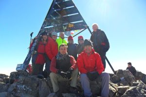 Group on summit of Mount Toubkal. Image by M Williams