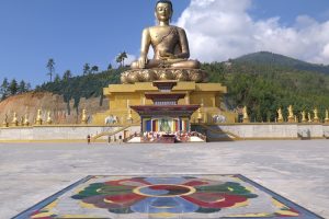 Giant Buddha statue at Thimphu