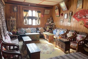 Living room in a homestay in the Haa Valley