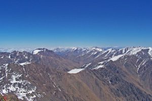 View from Mount Toubkal summit. Image by M Jones