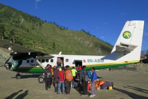 Plane at Juphal airstrip