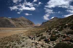 Descending back to Tarboche