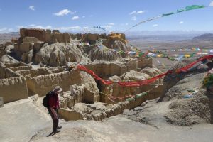 Looking out from the hill-top palace of Tsaparang