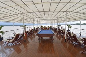 RV Mekong Pandaw sun deck. Image by A Palmer