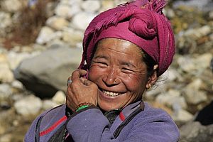 Friendly Nepalese woman. Image by T Turner