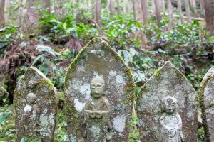 Jizo Bodhisattva statues on Kumano Kodo trail