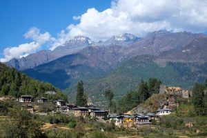 Drukgyel Dzong at the end of the the trek