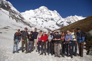 Group at Annapurna Base Camp. Image by M Robertson