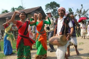 Local residents of Mishing Village, Assam