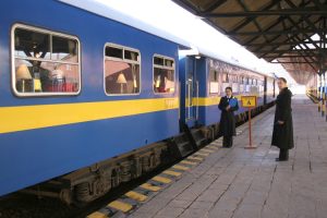 Boarding the train to Puno