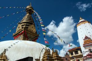 Swayambhunath in Kathmandu. Image by A Harrison