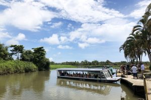 Boat ride to Mawamba Lodge at Tortuguero National Park on Costa Rica's Caribbean Coast