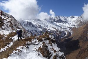 Views on Trek of the Namun La Pass. Image by N Morgan