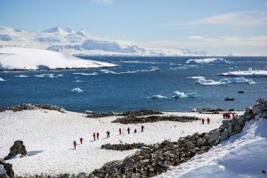 Antarctic shore landing