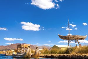 Reed boats, Lake Titicaca
