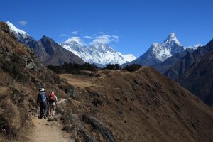 View of Ama Dablam on trek. Image by D Airston