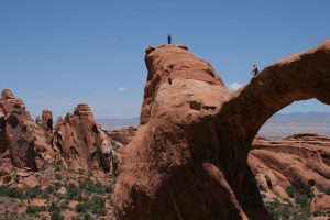 Double O arch at Arches National Park