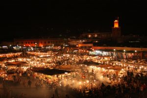 Djemma el Fna at night, Marrakesh